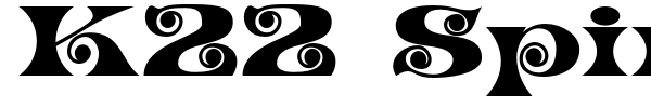 K22 Spiral Swash font preview